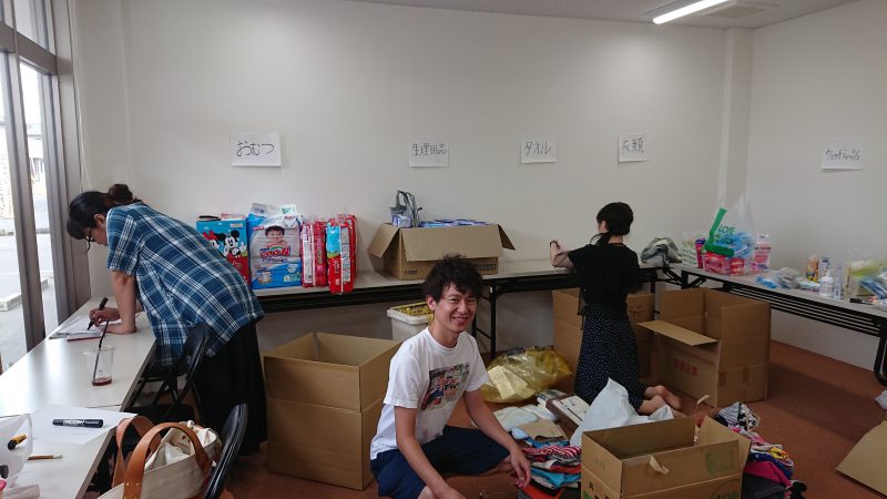 Blog:倉敷・真備町に支援物資を物資を届けるべく、お水や化粧水、歯ブラシなどを預けてきました